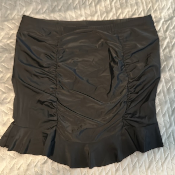 Torrid Black Swim Skirt with Subtle Ruffles - Picture 4 of 4